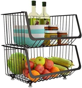 pepdro 2 tier vegetable fruit rack kitchen table board storage basket multifunctional storage rack shelf