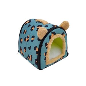 Petyoung Guinea Pig Hideout Hamster Bed Rabbit House Cave Accessories, Small Animals Cozy Hide-Out for Bunny Hedgehog Ferret Chinchilla