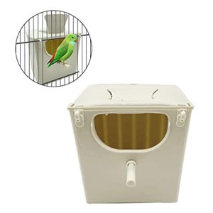 Thereisno Parrot Breeding BoxHanging Bird Nest Bird Cage Plastic House Mating Boxfor Lovebird Parakeet Cockatiel Budgie Conure Hanging Birds Nest