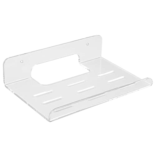 Valink Acrylic Floating Wall Shelves Hanging Shelves,Wall Mounted Acrylic Small Wall Shelf Floating Shelves for Speakers