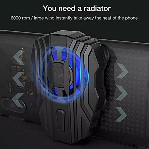 TJLSS Mobile Phone Radiator Gaming Universal Phone Cooler Portable Cooling Fan Holder Stand Fan Case Power Gamepad