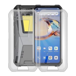 kjyfoani phone case for unihertz tank (6.81"), ultra slim silicone shockproof phone case for unihertz tank, fashion soft cover anti-scratch transparent case [ anti-yellowing] - [2 pieces]
