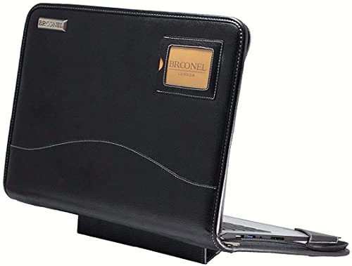 Broonel - Contour Series - Black Heavy Duty Leather Protective Case - Compatible with HP Envy 15-ep0008na 15.6" Laptop
