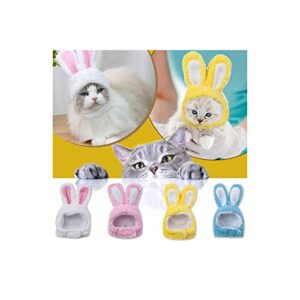 easter pet costume, funny rabbit ear hat for pet dog cat small medium sized pet cute easter bunny headgear easter party costume for puppy cat