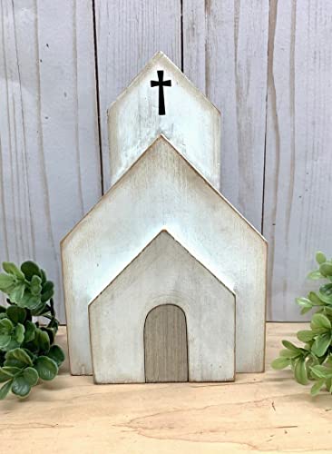 Jesus Easter Tiered Tray Decor Puzzle Statue Wooden Easter Nativity Set Easter Nativity Scene for Farmhouse Holiday Table Decor