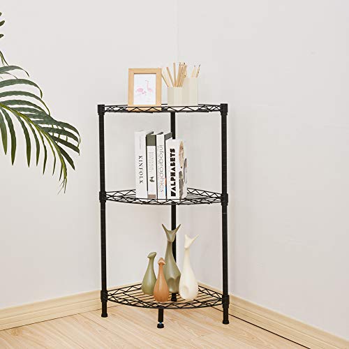 APPBYER Mini Desktop 3-Tier Metal Steel Wire Shelf Organizer Unit Shelving for Cabinets, Bath, Kitchen, Countertop,