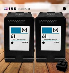 inkjetsclub compatible replacement for 61xl ink cartridge. works with envy 4500 5530 5534 deskjet 1000 1055 1010 1510 1512 2540 3050 officejet 2620 4630 printer. 2 black