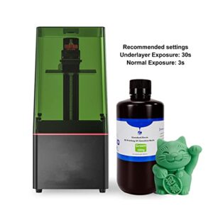 Photopolymer Resin, 500g LCD DLP High Toughness 3D Printer Resin UV Curing for Model(Green)