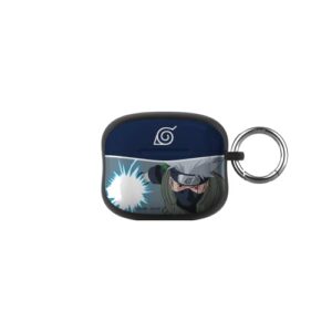 iface naruto shippuden anime collection airpods case compatible with airpods pro (1st/2nd gen.) – protective cover [carabiner clip included] [wireless charging compatible] – kakashi