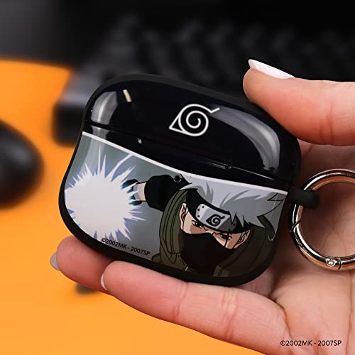 iFace Naruto Shippuden Anime Collection AirPods Case Compatible with AirPods Pro (1st/2nd Gen.) – Protective Cover [Carabiner Clip Included] [Wireless Charging Compatible] – Kakashi