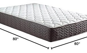 Swiss Ortho Sleep 12" Inch Memory Foam and Innerspring Hybrid Mattress for Cool Sleep & Pressure Relieving Bliss, Medium-Firm Plush Mattress/CertiPUR-US Certified/Bed-in-a-Box, Queen,White