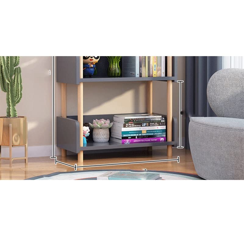 CXDTBH Simple Floor-to-Ceiling Bookshelf Simple Living Room Multi-Layer Shelving Shelf Saving Space Primary School ( Color : Black , Size : 40*50cm )