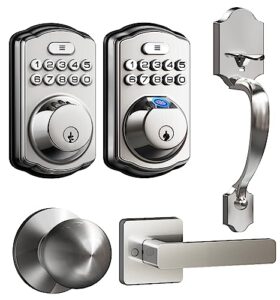 veise ks02d and ks01c door lock with handle set bundle