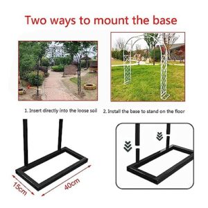 Metal Archway,Garden Arch,Rose Arch Trellis,Freestanding Trellis for Climbing Plants for Various Climbing Plant for Roses,Climbers,Vegetables,Archway Decor (Color : White, Size : W180cmXH230cmXD40cm