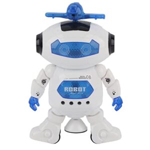 onimanros 360° rotatable lighting dancing humanoid robot toy kid children playful gift