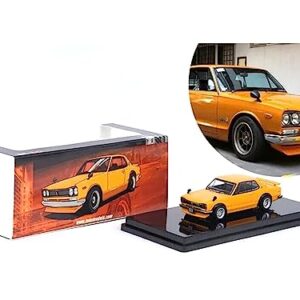 Skyline 2000 GT-R (KPGC10) RHD (Right Hand Drive) Orange Malaysia Diecast Expo Event Edition (2023) 1/64 Diecast Model Car by Inno Models IN64-KPGC10-MDX23OR