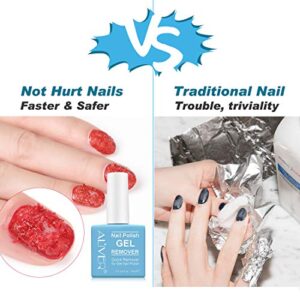 Nail Polish Remover, Gel Polish Remover for Nails with Cuticle Pusher and Nail Polish Scraper, Remove Gel Nail Polish Fast in 2-5 Minutes, No Need For Foil, Soaking Or Wrapping