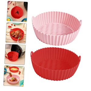 UPKOCH 8 Pcs air fryer pan oven basket air fryer Air Fryer Silicone Basket air fryer liner silicone baking mat accessories for air fryer large basket rubber Silica gel lift non stick