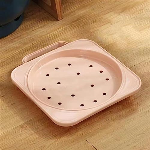 ＫＬＫＣＭＳ Flower Caddy Rolling Plant Stand with Wheels Strong Multipurpose Universal Casters Tray, Indoor Outdoor Plant Stand Movable Tray for Home, Pink S