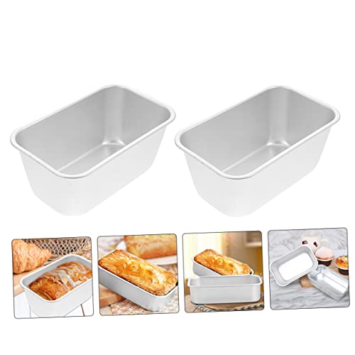 UPKOCH 4 pcs Toast Bread Box bread baking pan rectangular bakeware toast maker loaf pan cake baking tray non stick bakeware rectangular baking pan paper cup aluminum alloy rectangle