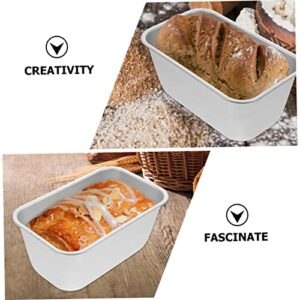 UPKOCH 4 pcs Toast Bread Box bread baking pan rectangular bakeware toast maker loaf pan cake baking tray non stick bakeware rectangular baking pan paper cup aluminum alloy rectangle