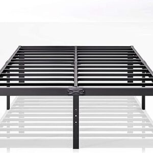 Bed Frame Full Size Storage 14 inch Tall,Platform Metal BedFrame for Kids Boys Girls, Heavy Duty Slats Support,No Box Spring Needed, Easy Assembly, Noise Free, Black (Full, 14in)