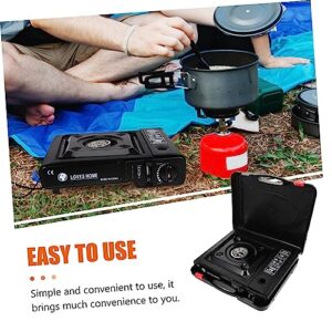 Toddmomy 1 Set Portable Cassette Furnace water bottle backpack griddle for gas grill portable gas burner fuel camp stove outdoor cookware tools backpack on foot abs travel Windproof stove