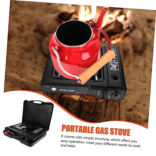 Toddmomy 1 Set Portable Cassette Furnace water bottle backpack griddle for gas grill portable gas burner fuel camp stove outdoor cookware tools backpack on foot abs travel Windproof stove