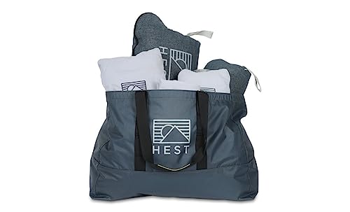 HEST Tote 50 - Camp Carry All Bag - Durable Outdoor Ready Camping Tote Bag - Carry Straps and Exterior Pocket - 50 Liter Capacity