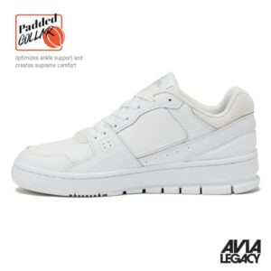 Avia 816 Men’s Basketball Shoes, Low Top Retro Sneakers for Indoor or Outdoor, Street or Court - White, 9 Medium