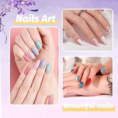 240pcs Short Almond Nail Tips,Almond Nails Pre-shaped Half Matte False Nail,Tip Kit for Soak Off Nail Extensions for Home Salons DIY Nail Art,Soft Gel Nail Tips,(12size)