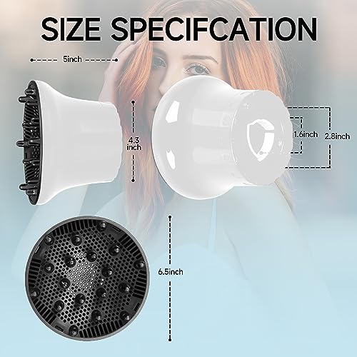 2023 Upgrad Universal Diffuser Hair Dryer Attachment, Hair Dryer Diffuser,Diffuser Attachment for Hair Dryer