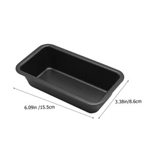 UPKOCH 4 Pcs bread toast box cake stencil rectangular Bread Toast rectangular bread pan broiler pan for oven toast baking tray metal toast baking toast baking tools carbon steel bakeware