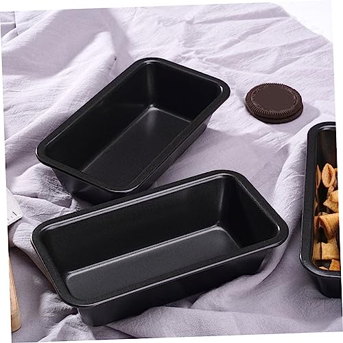 UPKOCH 4 Pcs bread toast box cake stencil rectangular Bread Toast rectangular bread pan broiler pan for oven toast baking tray metal toast baking toast baking tools carbon steel bakeware