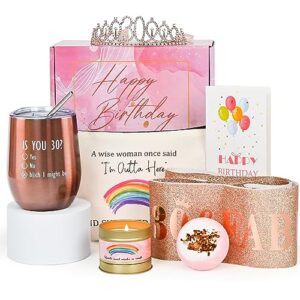 30th birthday gifts for women, happy 30th birthday gifts for her unique birthday surprise gift basket for her 30 year old women birthday gift ideas dirty 30 gifts for women,pink