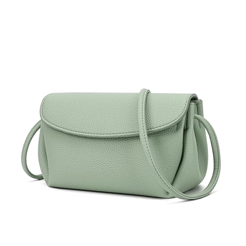 Crossbody Bags for Women Cross Body Bag Purses Women's Shoulder Handbags Small Leather Purse (Green)