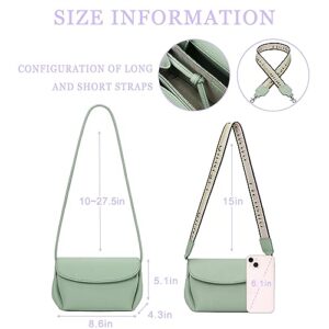 Crossbody Bags for Women Cross Body Bag Purses Women's Shoulder Handbags Small Leather Purse (Green)