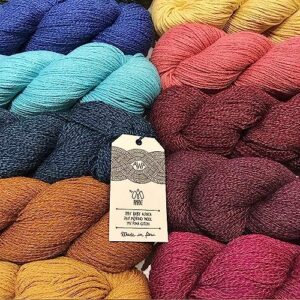 Yarn Ave Amano Awa Yarn (3.5oz/328yds/Skein) Alpaca Cotton Merino Blend Yarn,Soft Knitting Yarn for Sweater Shawl Scarf Hat Cardigan and Handcraft Projects (#1119)