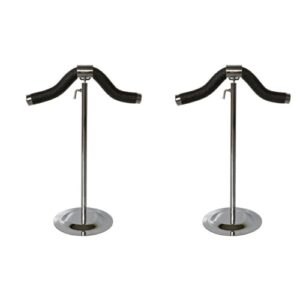 cabilock 2pcs stainless steel t shirt display clothes display stand flexible shoulder stand girl dress clothes stand metal clothes hanger rack