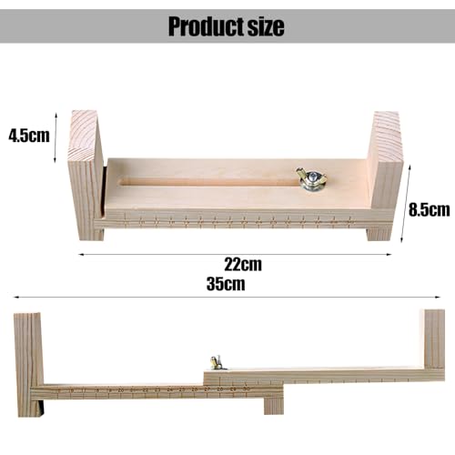 EVKILKJS Wood Bracelet Jig,Hand Knitting Bracelet Jig Bracelet Braiding Tool,U Shape Clear Scale Bracelet Maker Rack,DIY Hand Knitting Bracelet Jig with 2 Clamp