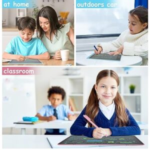 Writing Tablet for Kids 16 Inch LCD Kids Drawing Tablet Large Screen Erasable Drawing Colorful Doodle Board Learning Educational Toy Gift for 3 4 5 6 7 Year Old Girls Boys (Blue)