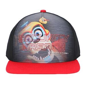 five nights at freddy's security breach freddy youth snapback hat multicolored