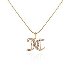 juicy couture pendant charms goldtone necklace