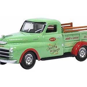 1948 B-1B Pickup Truck Green Dan's Service Garage 1/87 (HO) Scale Diecast Model Car by Oxford Diecast 87DP48003