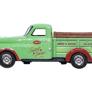 1948 B-1B Pickup Truck Green Dan's Service Garage 1/87 (HO) Scale Diecast Model Car by Oxford Diecast 87DP48003