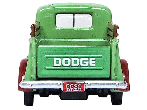 1948 B-1B Pickup Truck Green Dan's Service Garage 1/87 (HO) Scale Diecast Model Car by Oxford Diecast 87DP48003