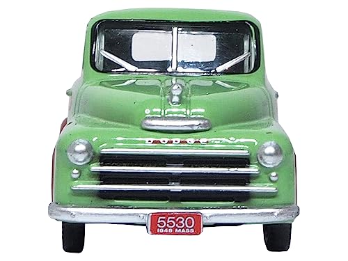 1948 B-1B Pickup Truck Green Dan's Service Garage 1/87 (HO) Scale Diecast Model Car by Oxford Diecast 87DP48003