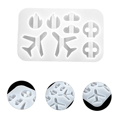 TEHAUX 1pc Straw Accessory Mold Tray Decor Cupcake Molds Molde De para Resina Molds Straw Decoration Casting Flower Resin Mold Epoxy Straw Topper Non-Stick Straw Ornament Mould
