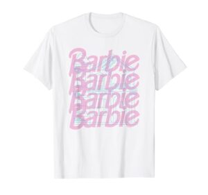 barbie - barbie logo house stacked t-shirt