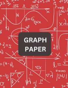 graph paper composition notebook, 8-1/2" x 11", 4 squares per inch, 100 sheets: math & science grid paper, blueprint grid, art drafting paper